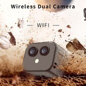 D3 mobilā tālruņa bezvadu tīkla kamera tālvadības divvirzienu domofona pārraudzības videokamera HD 4K mini bezvadu WiFi dubultā kamera