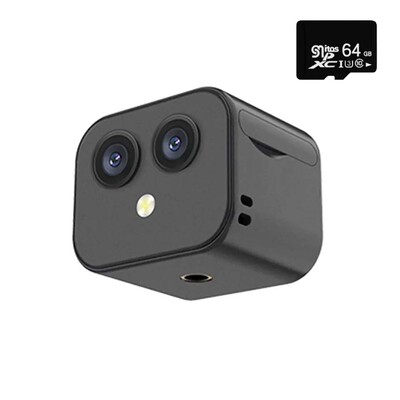 D3 mobilā tālruņa bezvadu tīkla kamera tālvadības divvirzienu domofona pārraudzības videokamera HD 4K mini bezvadu WiFi dubultā kamera