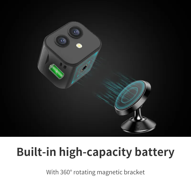 D3 mobilā tālruņa bezvadu tīkla kamera tālvadības divvirzienu domofona pārraudzības videokamera HD 4K mini bezvadu WiFi dubultā kamera