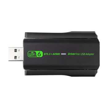 AX900 Bluetooth 5.3 USB WIFI 900Mbps двулентов безжичен USB адаптер 2.4G 5G WiFi 6 компютърна мрежова карта приемник