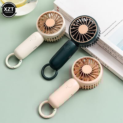 Mini kabatas rokas gaisa dzesētāja ventilators USB uzlāde pārnēsājams vasaras dzesēšanas mazs personīgais vēsais rokas ventilators āra sportam
