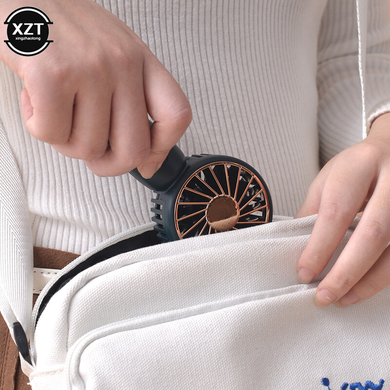 Mini vreckový ručný ventilátor s USB nabíjaním, prenosné letné chladenie, malé osobné chladiace ručné ventilátory pre vonkajšie športy