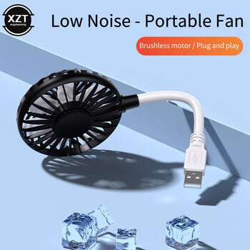 Преносим мини USB вентилатор Air Cooler Mute Fan Summer Office Table Fan Ventilador USB Cooling Fan For Power Bank Notebook Computer