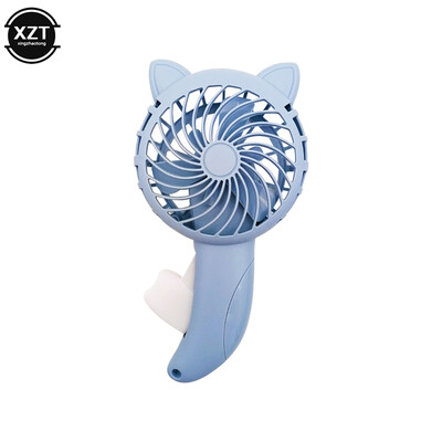 Nešiojamas rankinis slėgio ventiliatorius Mini rankinis ventiliatorius be baterijos Animacinio filmo ventiliatorius Vasarinis oro aušintuvas Kelionių namų mokymosi ventiliatorius