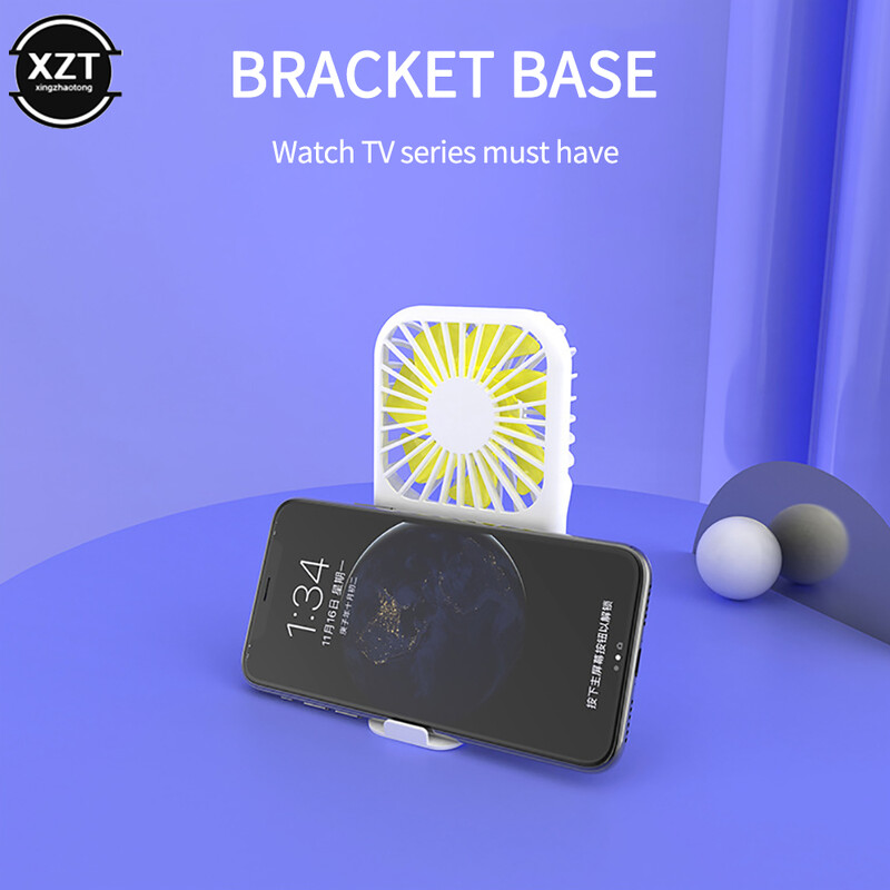 Prijenosni džepni punjivi ventilator s USB-om Ručni mini ventilator Vanjski hladnjak zraka za putovanja S Tri brzine Wind B Ventilator za uredsko stolno računalo