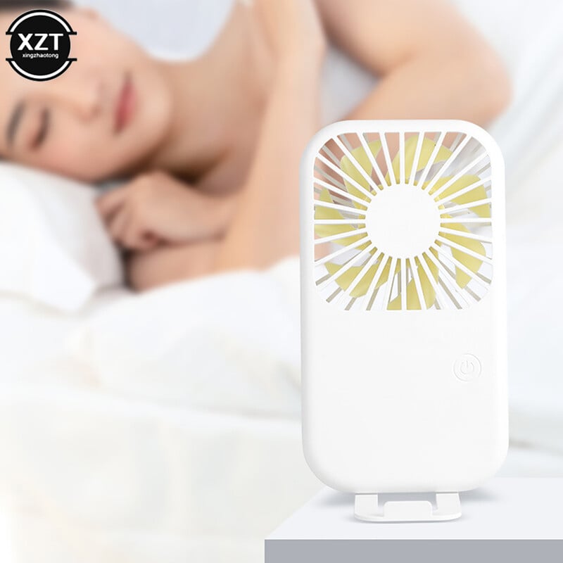 Prijenosni džepni punjivi ventilator s USB-om Ručni mini ventilator Vanjski hladnjak zraka za putovanja S Tri brzine Wind B Ventilator za uredsko stolno računalo