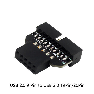 USB2.0 9pin σε USB3.0 19pin Μπροστινό πάνελ Plug-in Υποδοχή υπολογιστή Μητρική πλακέτα USB 3.0 19/20pin σε USB2.0 9pin Adapter Converter