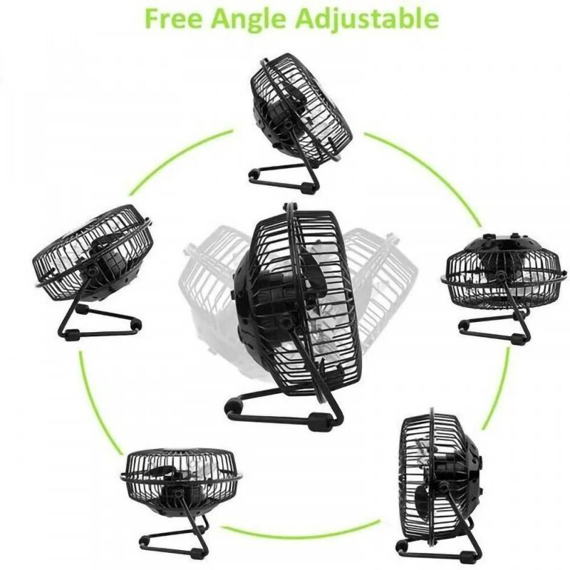 Επιτραπέζιος ανεμιστήρας ψυγείου Mini USB DC 5V 180 μοιρών Περιστρεφόμενος ανεμιστήρας Summer Fashion Φορητοί επιτραπέζιοι ανεμιστήρες ψύξης για φορητό υπολογιστή