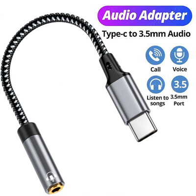 Adaptor pentru căști USB tip C la jack de 3,5 mm Convertor cablu audio DAC USB-C 3 5 mm pentru iPhone 15 Pro Samsung Galaxy Huawei Xiaomi