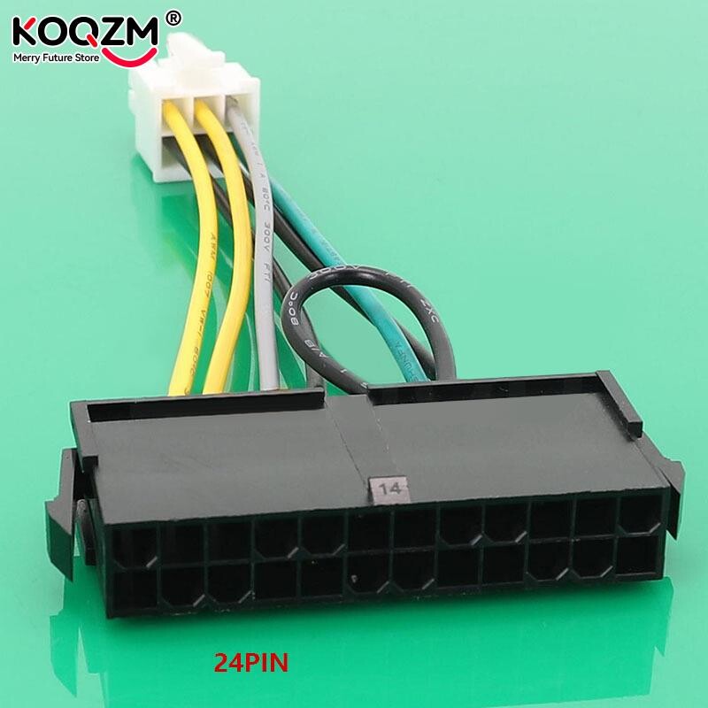 10cm ATX PSU Standard 24Pin mamă la 6P masculin cablu convertor adaptor de alimentare intern pentru placa de bază Dell 6 PIN 3060 5060 7060