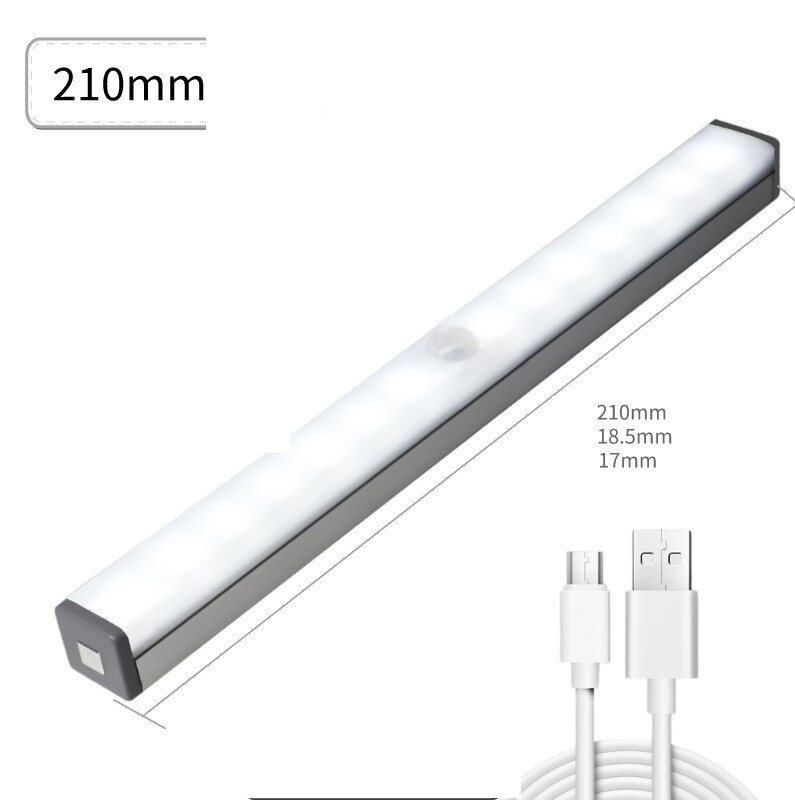 Led kūno jutiklis naktinis apšvietimas vonios kambarys miegamasis prie lovos lempa spinta spinta vyno spintelė jutiklio šviesa