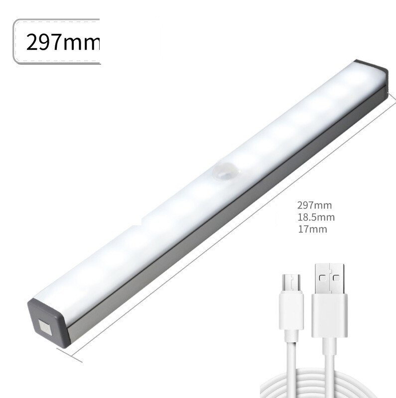 Led kūno jutiklis naktinis apšvietimas vonios kambarys miegamasis prie lovos lempa spinta spinta vyno spintelė jutiklio šviesa