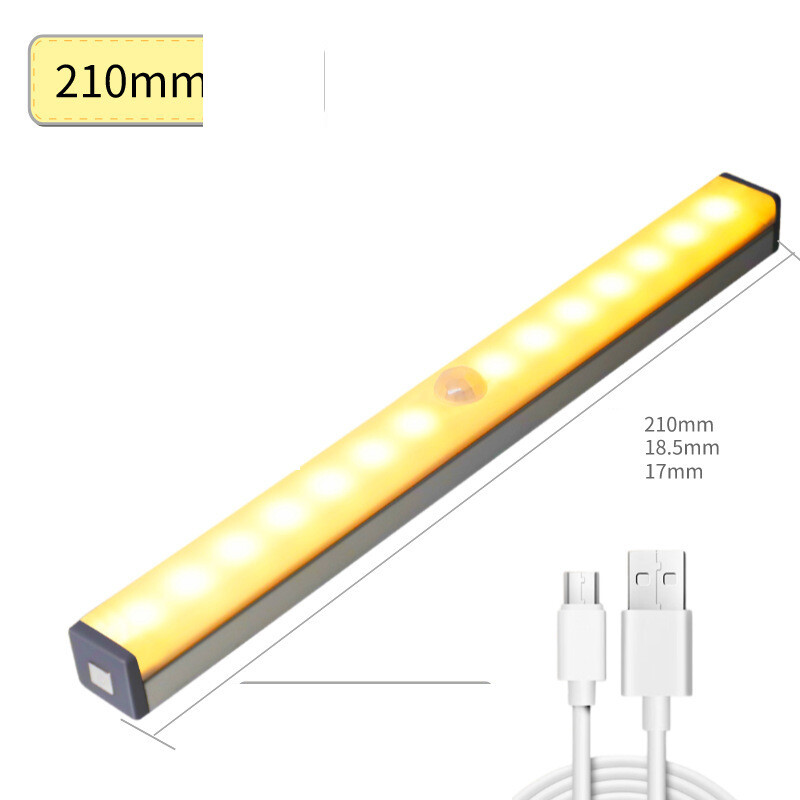 Led kūno jutiklis naktinis apšvietimas vonios kambarys miegamasis prie lovos lempa spinta spinta vyno spintelė jutiklio šviesa
