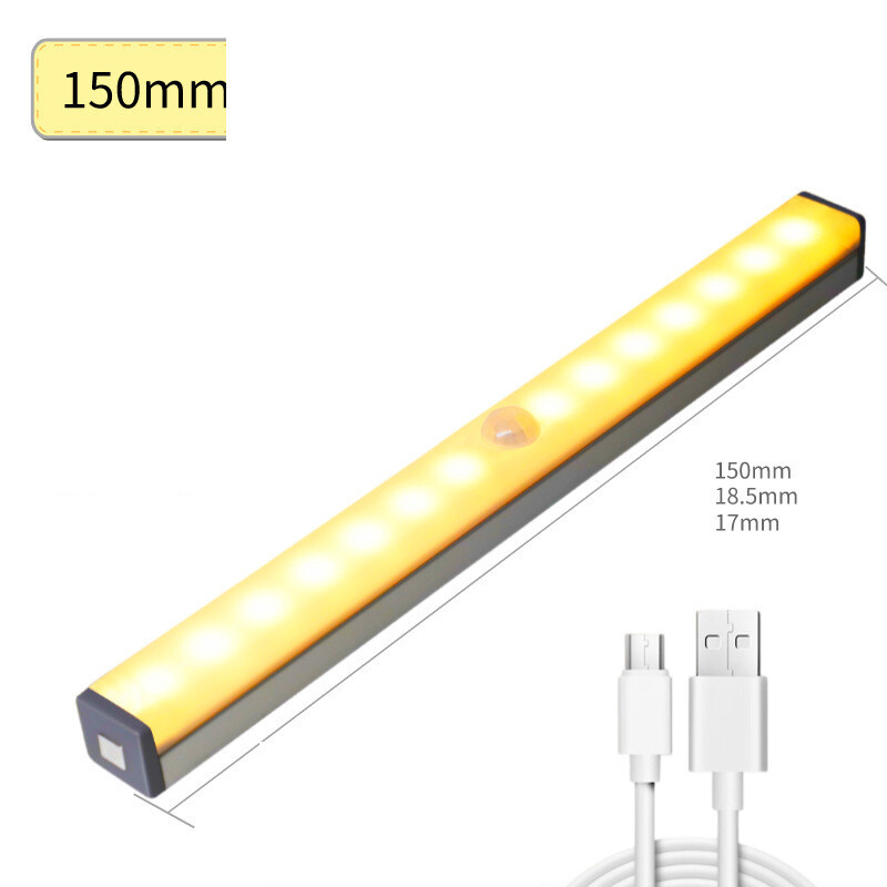 Led kūno jutiklis naktinis apšvietimas vonios kambarys miegamasis prie lovos lempa spinta spinta vyno spintelė jutiklio šviesa