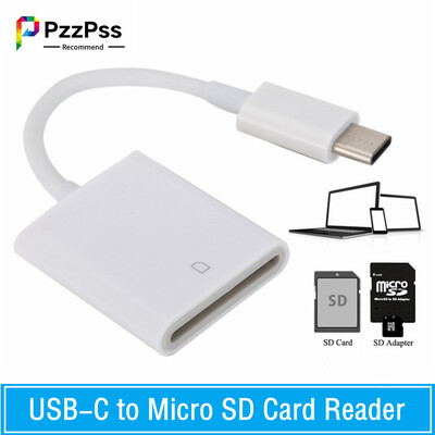 PzzPss TYPE C USB-3.1 USB-C į Micro SD SDXC kortelių skaitytuvą OTG duomenų kabelis C TYPE mini adapteris Macbook telefonui, skirtas Samsung Huawei