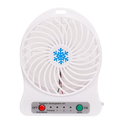 Φορητός Mini Fan Air Cooler USB Επιτραπέζιοι ανεμιστήρες ψύξης 3 Λειτουργίες Ρύθμιση ταχύτητας Θερινοί ανεμιστήρες χειρός εξωτερικού γραφείου με φώτα LED