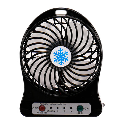 Φορητός Mini Fan Air Cooler USB Επιτραπέζιοι ανεμιστήρες ψύξης 3 Λειτουργίες Ρύθμιση ταχύτητας Θερινοί ανεμιστήρες χειρός εξωτερικού γραφείου με φώτα LED