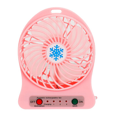 Φορητός Mini Fan Air Cooler USB Επιτραπέζιοι ανεμιστήρες ψύξης 3 Λειτουργίες Ρύθμιση ταχύτητας Θερινοί ανεμιστήρες χειρός εξωτερικού γραφείου με φώτα LED