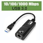 10/100/1000Mbps USB 3.0 USB 2.0 Ενσύρματο USB TypeC To Rj45 Lan Ethernet Adapter RTL8153 Κάρτα δικτύου για υπολογιστή Macbook Windows Laptop