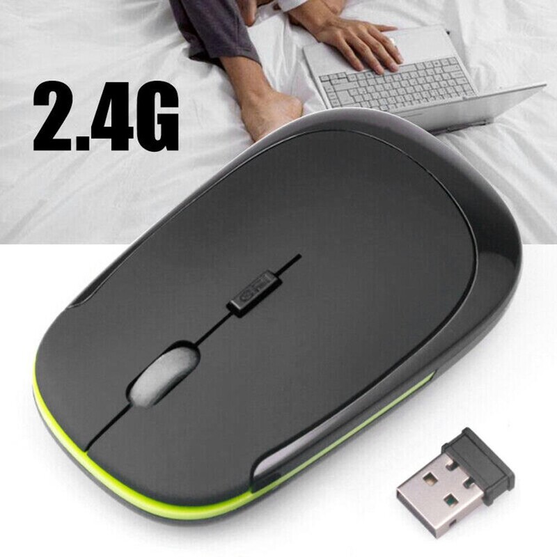 Ultratenká myš 2,4 GHz mini bezdrôtová optická herná myš a USB prijímač bezdrôtová počítačová myš pre PC notebook 3500