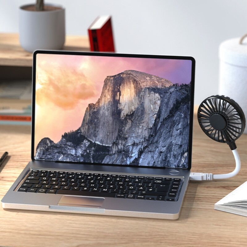 USB-ventilaator 5W 5V reguleeritava nurgaga väike vaikne kontorilauaventilaator kaasaskantav suvejahuti käeshoitav ventilaator 7 lehte