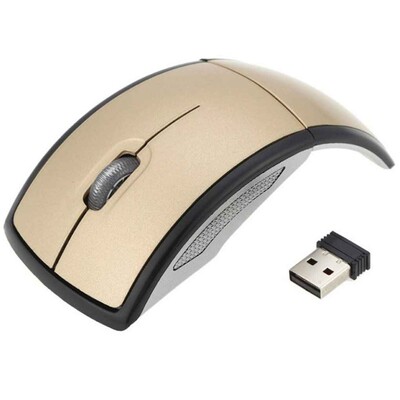 Prenosná 2,4G bezdrôtová myš Skladacia USB prijímač Skladacia optická bezdrôtová myš Počítačové myši pre PC notebook