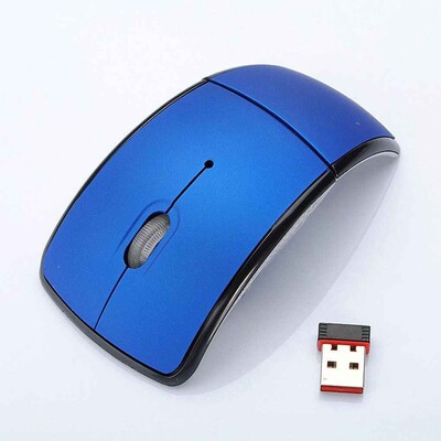 Prenosná 2,4G bezdrôtová myš Skladacia USB prijímač Skladacia optická bezdrôtová myš Počítačové myši pre PC notebook