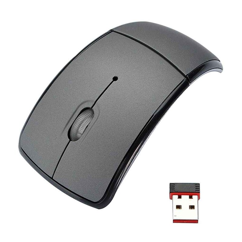 Prenosná 2,4G bezdrôtová myš Skladacia USB prijímač Skladacia optická bezdrôtová myš Počítačové myši pre PC notebook