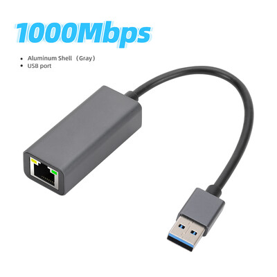 Adaptér káblovej sieťovej karty 1000 Mbps, ethernetový adaptér USB typu C na RJ45, sieťová karta USB 3.0 na RJ45, internetový kábel USB LAN
