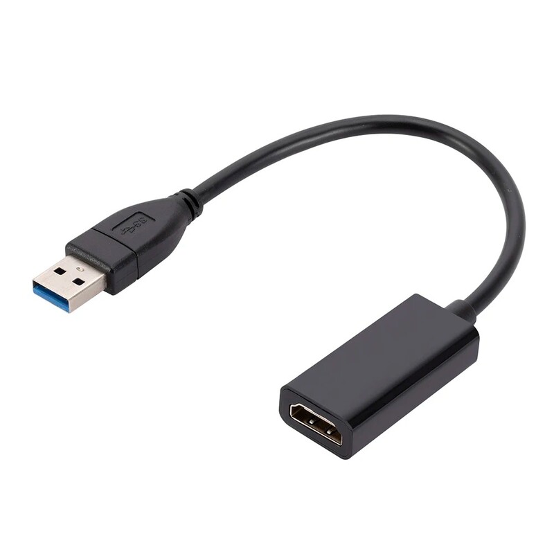 Convertor USB compatibil HD 1080P HD USB 3.0 la HDMI Adaptor video grafic multi display pentru PC, laptop, proiector, Adaptor HDMI