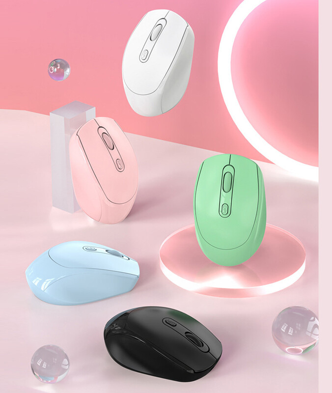 Bezdrôtová USB myš 2,4 GHz s prijímačom 1600 DPI pre PC, MacBook, tablet, notebook, napájanie z batérie AAA