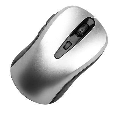 Bezdrôtová myš pre notebook, tichá myš s USB prijímačom 2,4 GHz, tenká optická myš so 4 tlačidlami, prenosná ergonomická myš s rozlíšením 1600 DPI