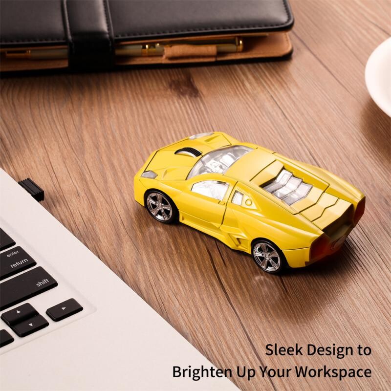 Loominguline valikuline sportauto juhtmeta hiir M2233 automudel hiir Sportauto mudelihiir 1000DPI mini 3D mänguhiire hiirematt