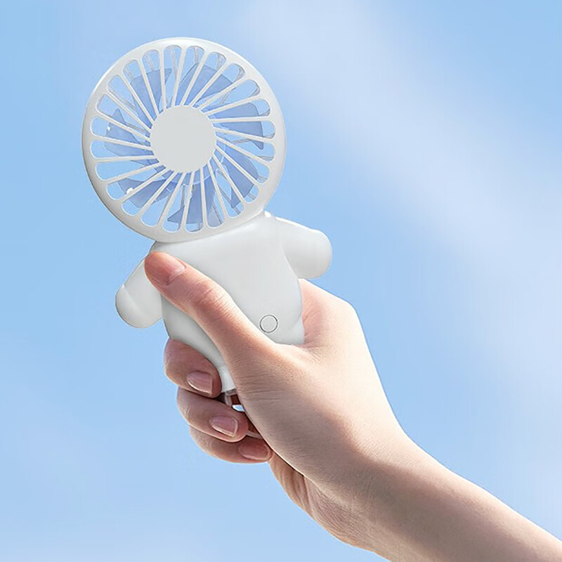 Ventilator mic, reîncărcabil de vară, portabil, portabil, USB, mini ventilator astronaut, ventilator de birou pentru camping în aer liber, ventilator mic de buzunar cu bază