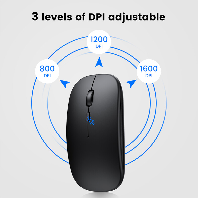 Juhtmeta hiire aku Bluetooth-ühilduv hiired juhtmeta arvuti Mause Ergonoomiline mänguhiir sülearvutile Pad Mouse Gamerile