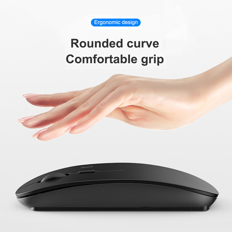 Juhtmeta hiire aku Bluetooth-ühilduv hiired juhtmeta arvuti Mause Ergonoomiline mänguhiir sülearvutile Pad Mouse Gamerile