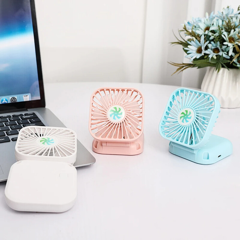 Prenosný USB nabíjateľný ventilátor mini chladič vzduchu kancelársky domáci vonkajší závesný krčný ventilátor letný chladný ručný stolný nastaviteľný ventilátor