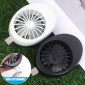 Mini ventilator USB flexibil, reîncărcabil, la îndemână, dimensiune de buzunar, zgomot redus, ventilator electric mic de răcire, laptop, călătorie de vară