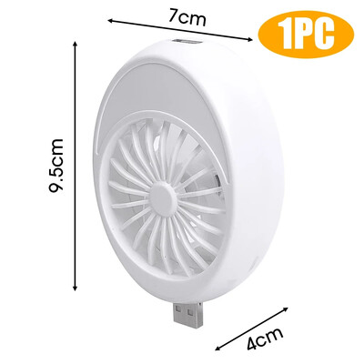 Mini ventilator USB flexibil, reîncărcabil, la îndemână, dimensiune de buzunar, zgomot redus, ventilator electric mic de răcire, laptop, călătorie de vară