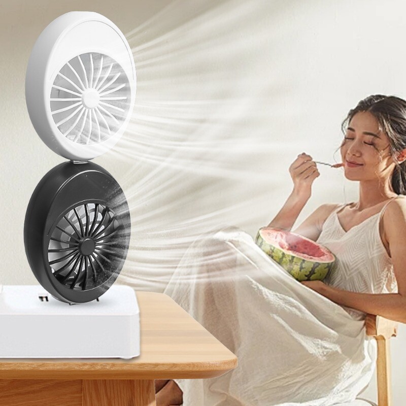Mini ventilator USB flexibil, reîncărcabil, la îndemână, dimensiune de buzunar, zgomot redus, ventilator electric mic de răcire, laptop, călătorie de vară