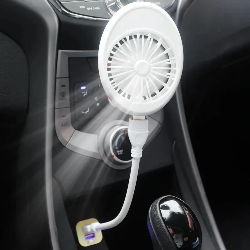 Mini ventilator USB flexibil, reîncărcabil, la îndemână, dimensiune de buzunar, zgomot redus, ventilator electric mic de răcire, laptop, călătorie de vară