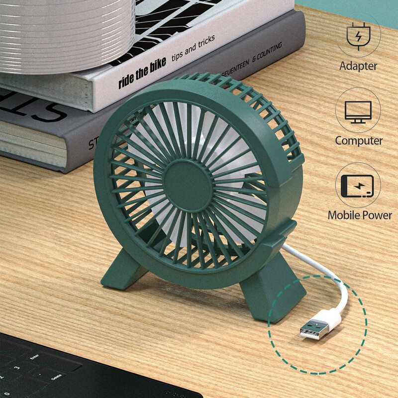Mini USB ventilátor hordozható asztali nyári hűtő ventilátor notebook laptophoz 4 hüvelykes otthoni irodai hallgatók kollégiumi néma asztali ventilátor