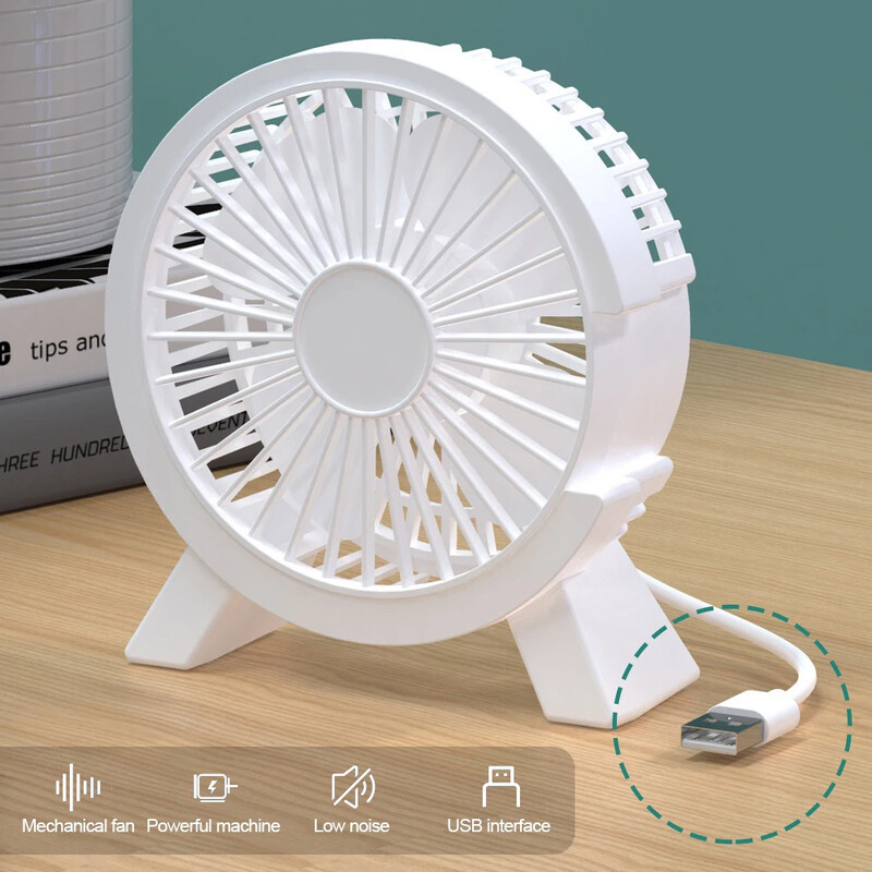 Mini USB ventilátor hordozható asztali nyári hűtő ventilátor notebook laptophoz 4 hüvelykes otthoni irodai hallgatók kollégiumi néma asztali ventilátor