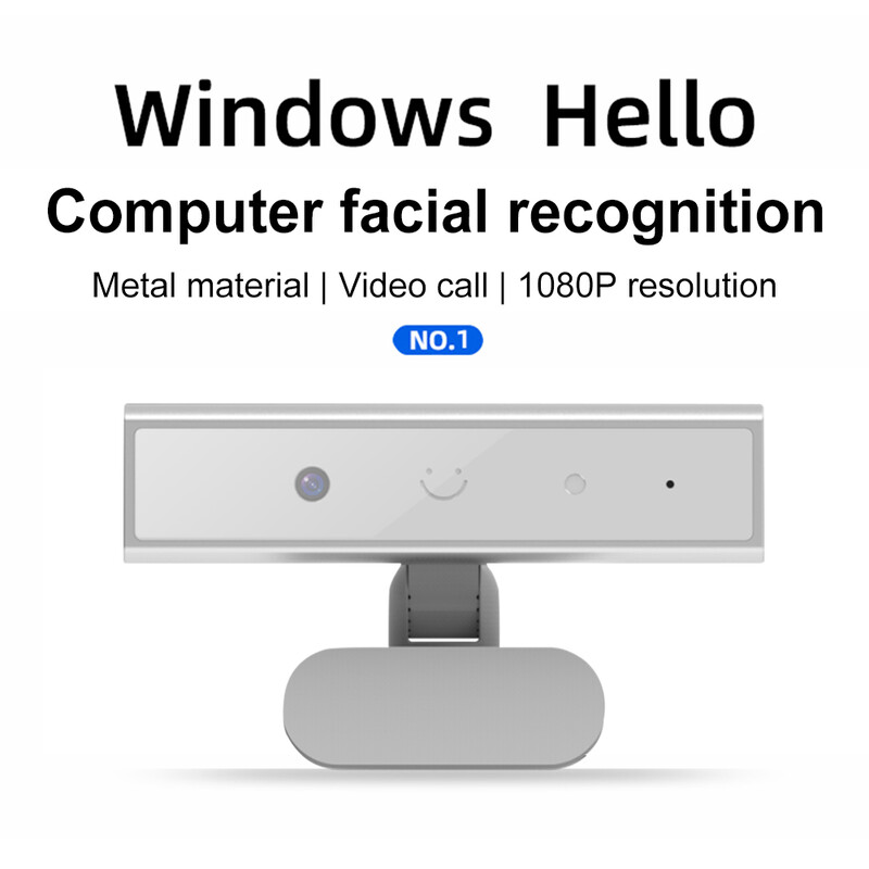 Identifitseerimississelogimise veebikaamera ühe mikrofoniga Windowsi jaoks Hello Computer Veebikaamera sülearvuti lauaarvuti jaoks