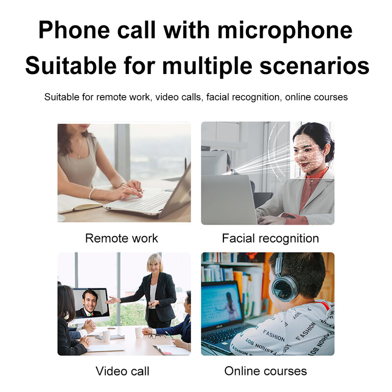 Identifitseerimississelogimise veebikaamera ühe mikrofoniga Windowsi jaoks Hello Computer Veebikaamera sülearvuti lauaarvuti jaoks