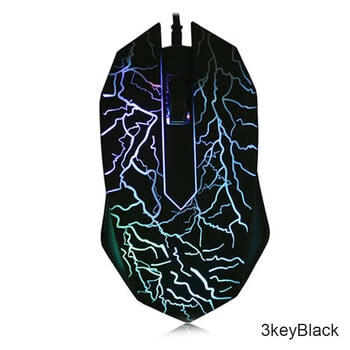 USB кабелна мишка Геймърска LED мишка за компютърни игри Цветна професионална свръхпрецизна игра за Dota 2 за LOL Gamer 2400 DPI