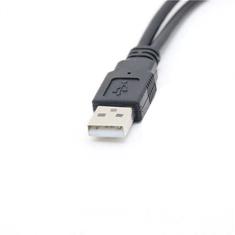 2.0 A 1 mascul la 2 USB dual mamă Adaptor de alimentare Hub de date Splitter Y Cablu de alimentare de încărcare USB Cablu de prelungire