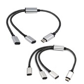 Telefon mobil Tabletă TypeC Hub 3 porturi Unul la două Interfață Typec Splitter USB C masculin la două USB C Femeie Splitter Încărcător