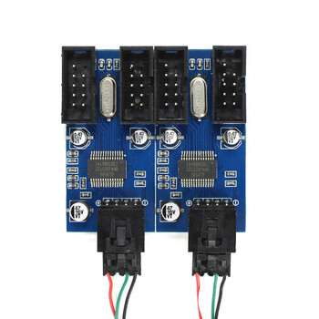 Дънна платка USB 2.0 9Pin женски интерфейс Header Splitter 1 to 2/4 Extension Cable Adapter 9-Pin PC Computer USB HUB Connectors