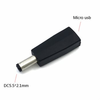 1 бр. DC5,5 x 2,1 мм женски към микро USB 5-пинов тип-c ъглов женски dc5,5*2,1 мм женски към тип-c AF AM захранващ адаптер